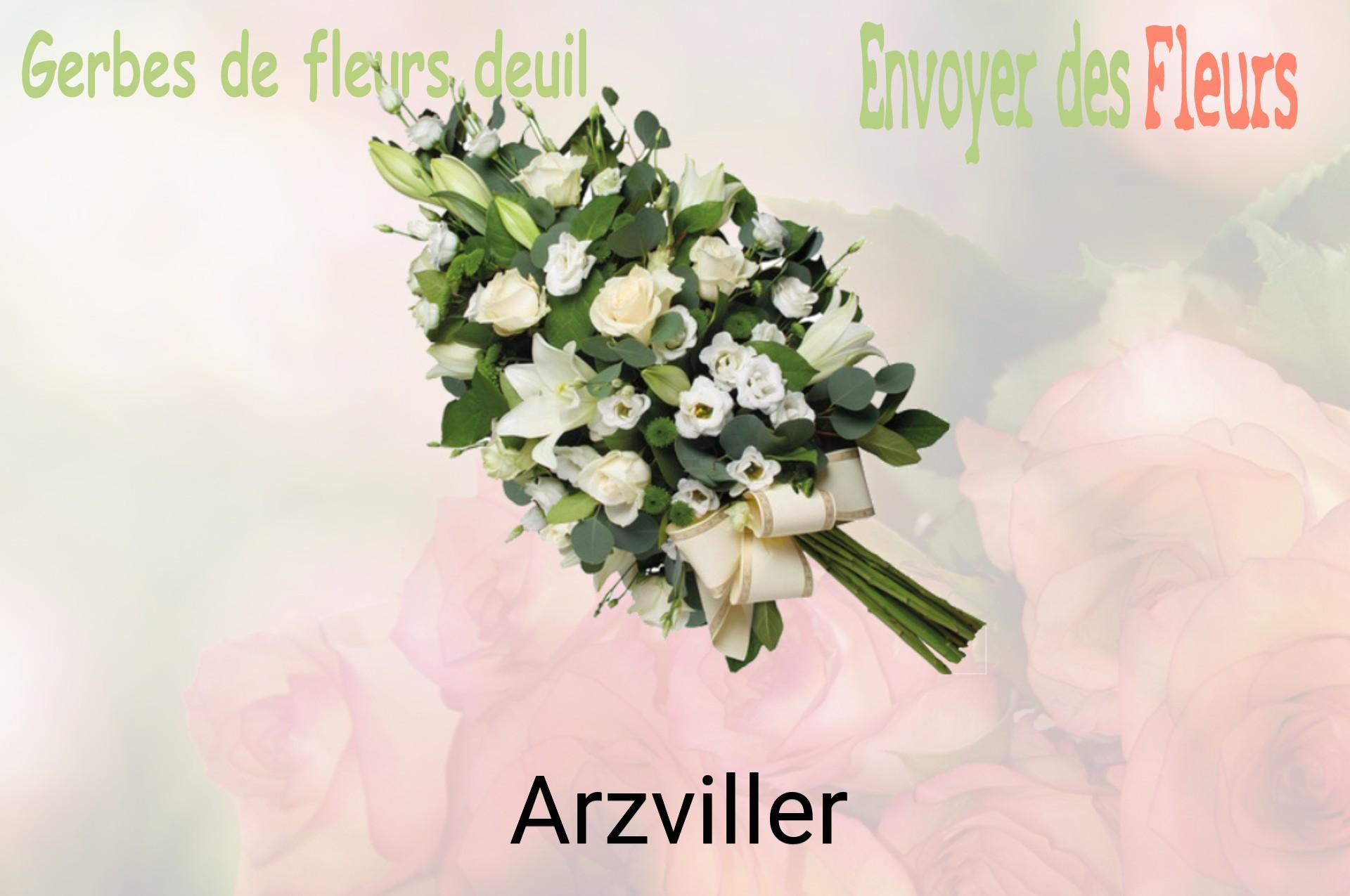 Gerbe de fleurs de deuil livrée à Arzviller
